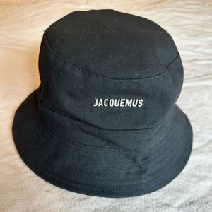 Jacquemus Black Bucket Hat 56cm